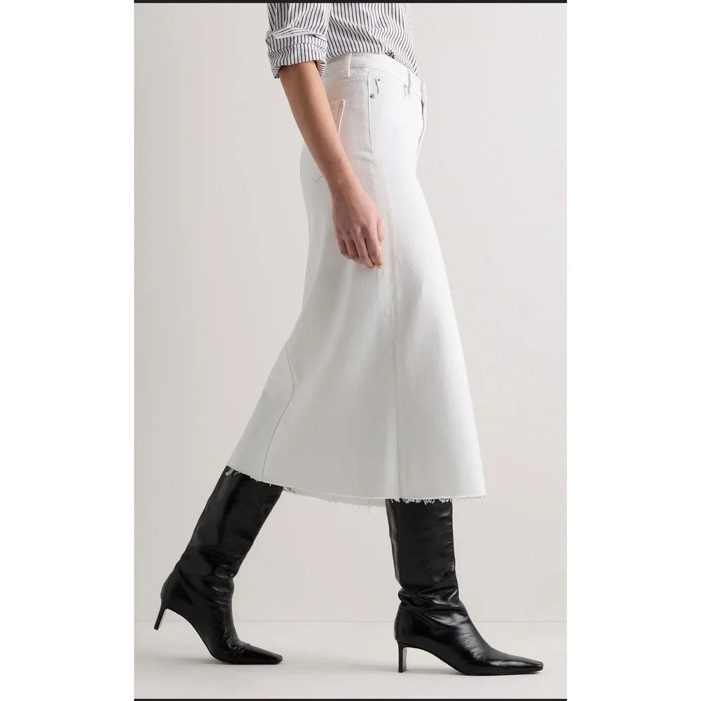 Quince white denim